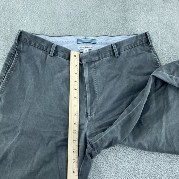 Peter Millar 34 Gray Pima Cotton Pants Straight Fit Casual Style Mens 1122 - Picture 4 of 9